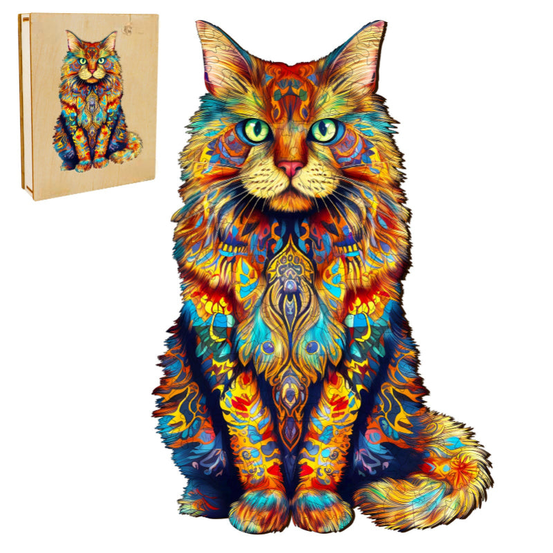 Maine Coon 2 Wooden Jigsaw Puzzle