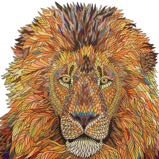 Majestic Lion Wooden Jigsaw Puzzle