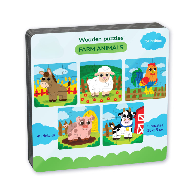 Farm Animals Themed Wooden Puzzle