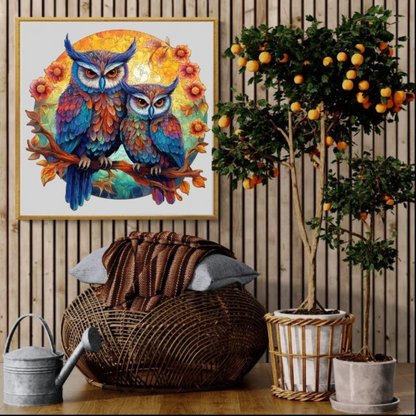 Owl Family Wooden Jigsaw Puzzle