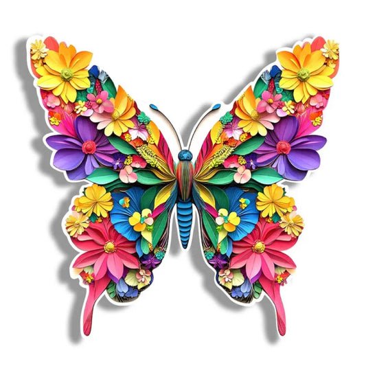 Floral Butterfly Wooden Jigsaw Puzzle