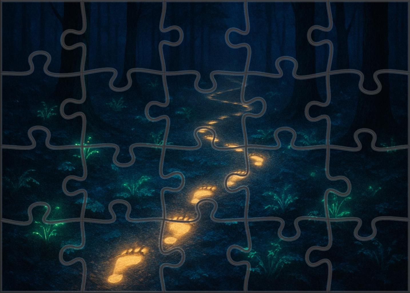The Invisible Garden Path 200 Piece Puzzle