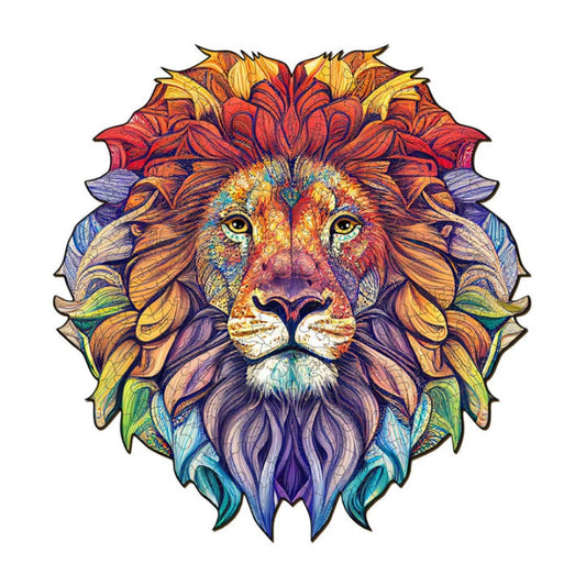 Steady Lion Wooden Jigsaw Puzzle