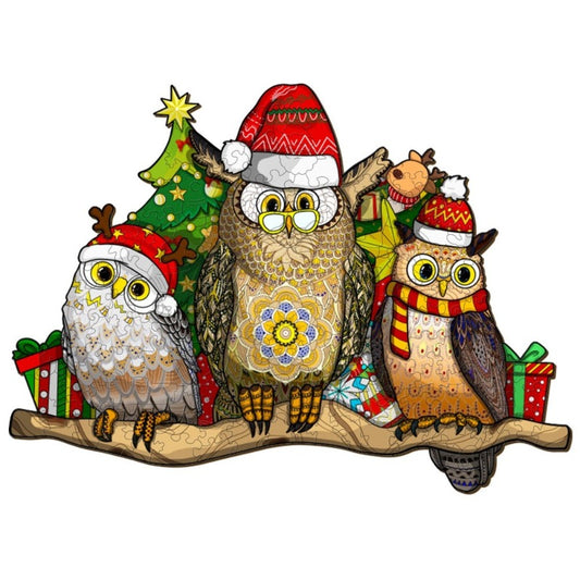 Christmas Party Wooden Jigsaw Puzzle