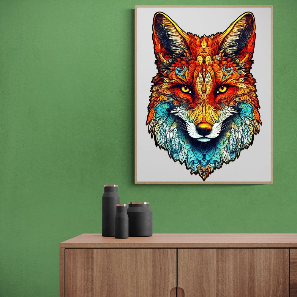 Uninhibited Fox Wooden Jigsaw Puzzle