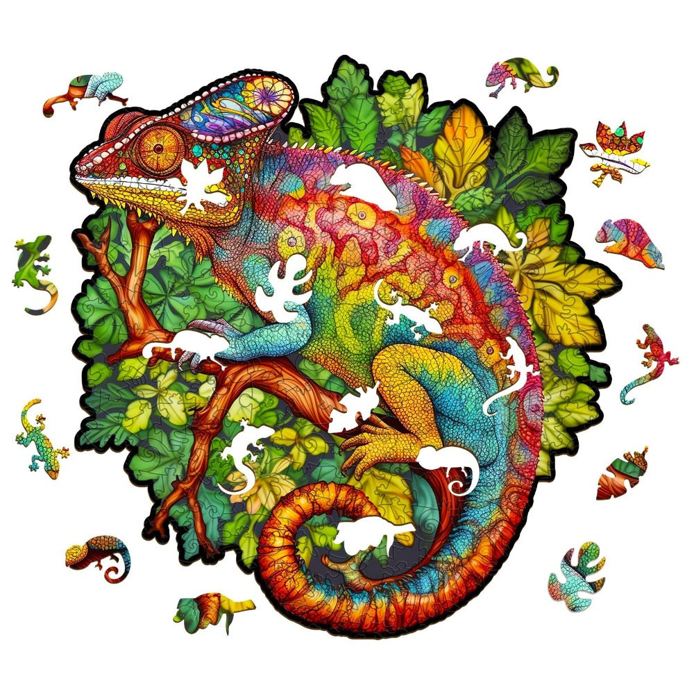 Chameleon Wooden Jigsaw Puzzle