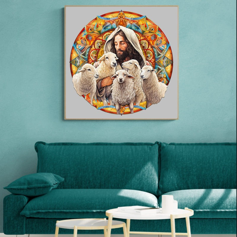 Jesus Shepherd Wooden Jigsaw Puzzle