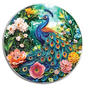 Peacock And Floral Wooden Jigsaw Puzzle