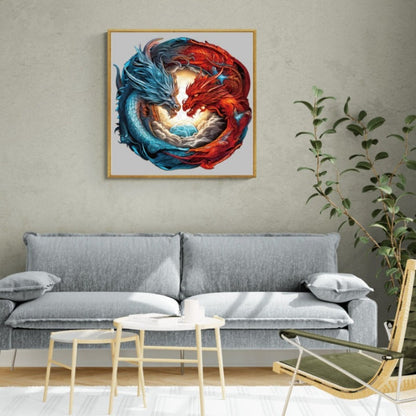 Yin Yang Dragon Wooden Jigsaw Puzzle