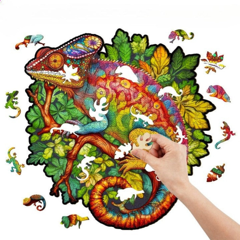 Chameleon Wooden Jigsaw Puzzle