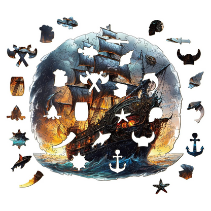 Sailing Ship Wooden Jigsaw Puzzle