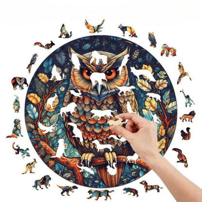 Mystic Owl Wooden Jigsaw Puzzle