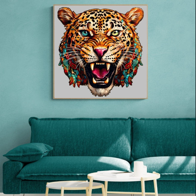 Agile Leopard Wooden Jigsaw Puzzle