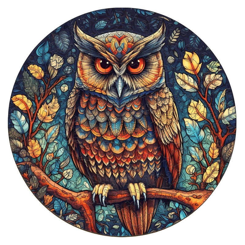 Mystic Owl Wooden Jigsaw Puzzle