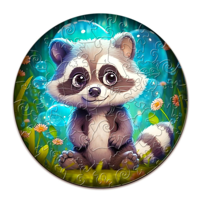 Racoon Wooden Jigsaw Puzzle