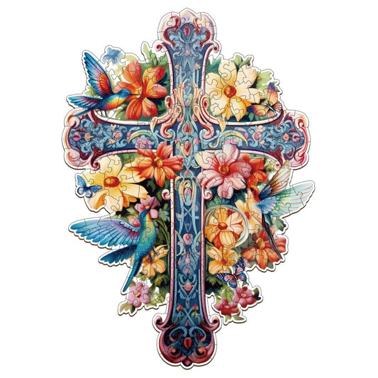 Blessing Cross Wooden Jigsaw Puzzle