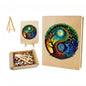 Yin Yang And Tree Of Life Wooden Jigsaw Puzzle