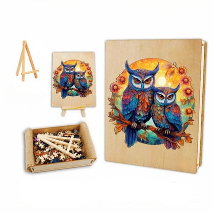 Owl Family Wooden Jigsaw Puzzle