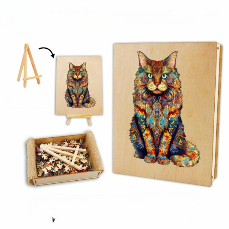 Maine Coon 2 Wooden Jigsaw Puzzle