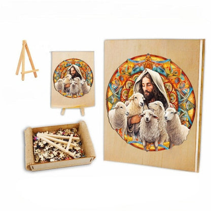 Jesus Shepherd Wooden Jigsaw Puzzle