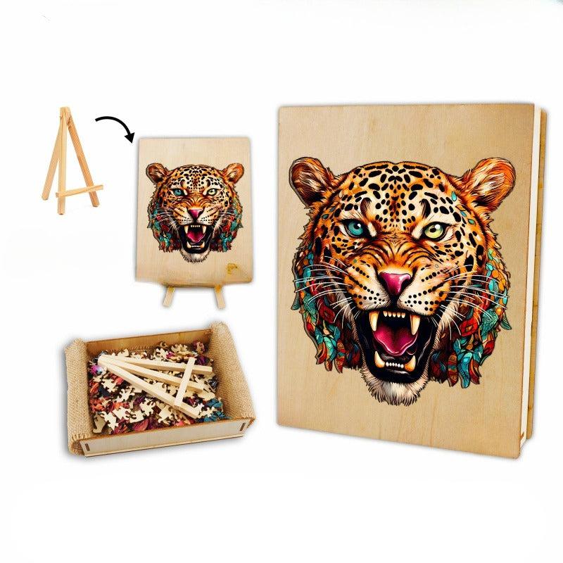 Agile Leopard Wooden Jigsaw Puzzle