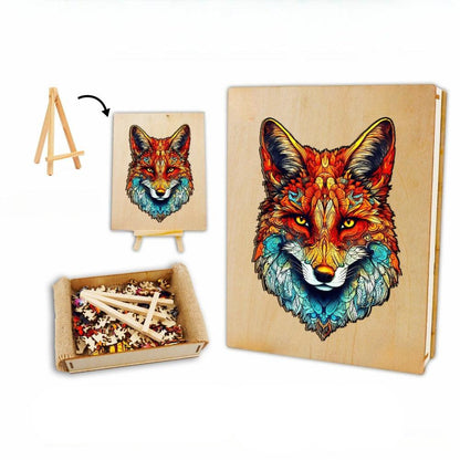 Uninhibited Fox Wooden Jigsaw Puzzle