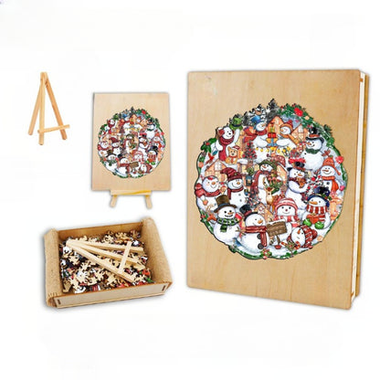 Merry Christmas Wooden Jigsaw Puzzle