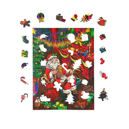 Christmas Eve Wooden Jigsaw Puzzle