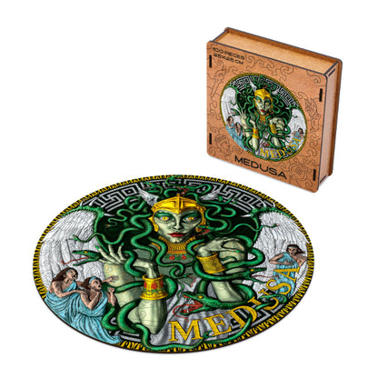 Medusa Gorgon Greek Wooden Puzzle