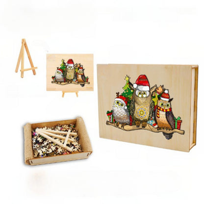 Christmas Party Wooden Jigsaw Puzzle