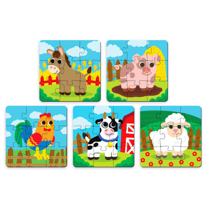 Farm Animals Themed Wooden Puzzle