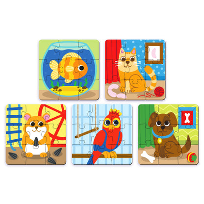 Engaging Pets Wooden Puzzle