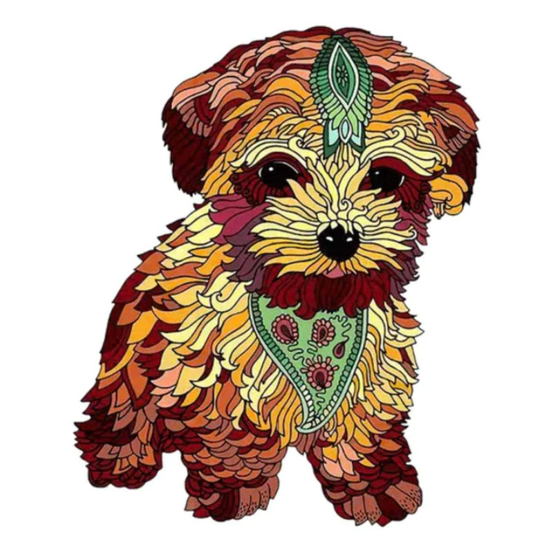 Puppy Wooden Jigsaw Decorative Puzzle