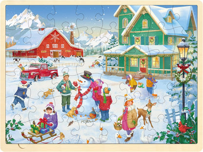 48 Pieces Festive Farm Fun Christmas Puzzle