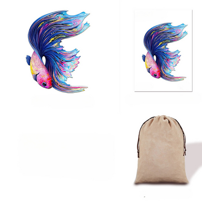 Moon Betta Wooden Jigsaw Puzzle