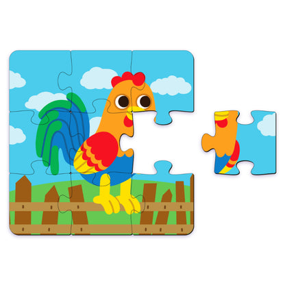 Farm Animals Themed Wooden Puzzle