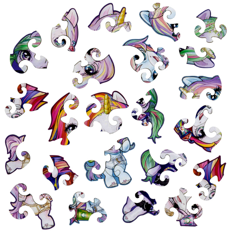 Unicorn Babies Wooden Jigsaw Puzzle