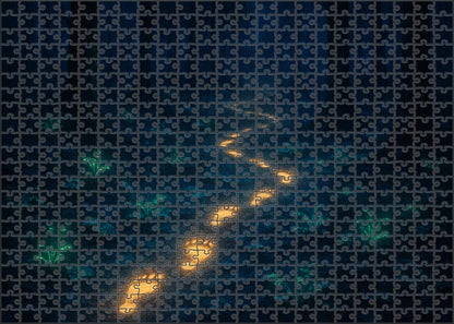 The Invisible Garden Path 200 Piece Puzzle