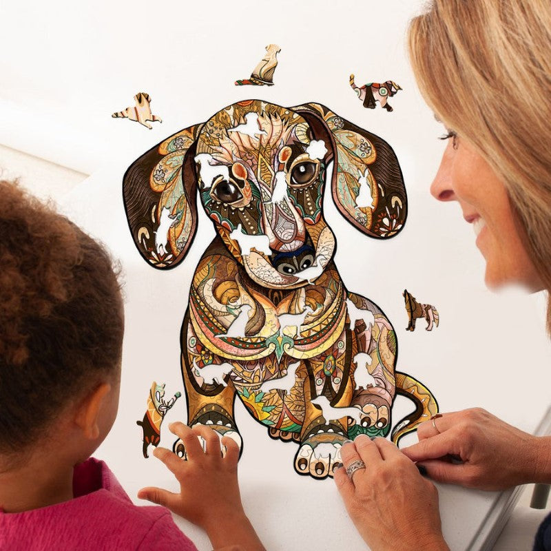 Puppy Wooden Jigsaw Puzzle