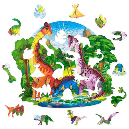 70 Pieces Dinosaur Family Puzzle Set