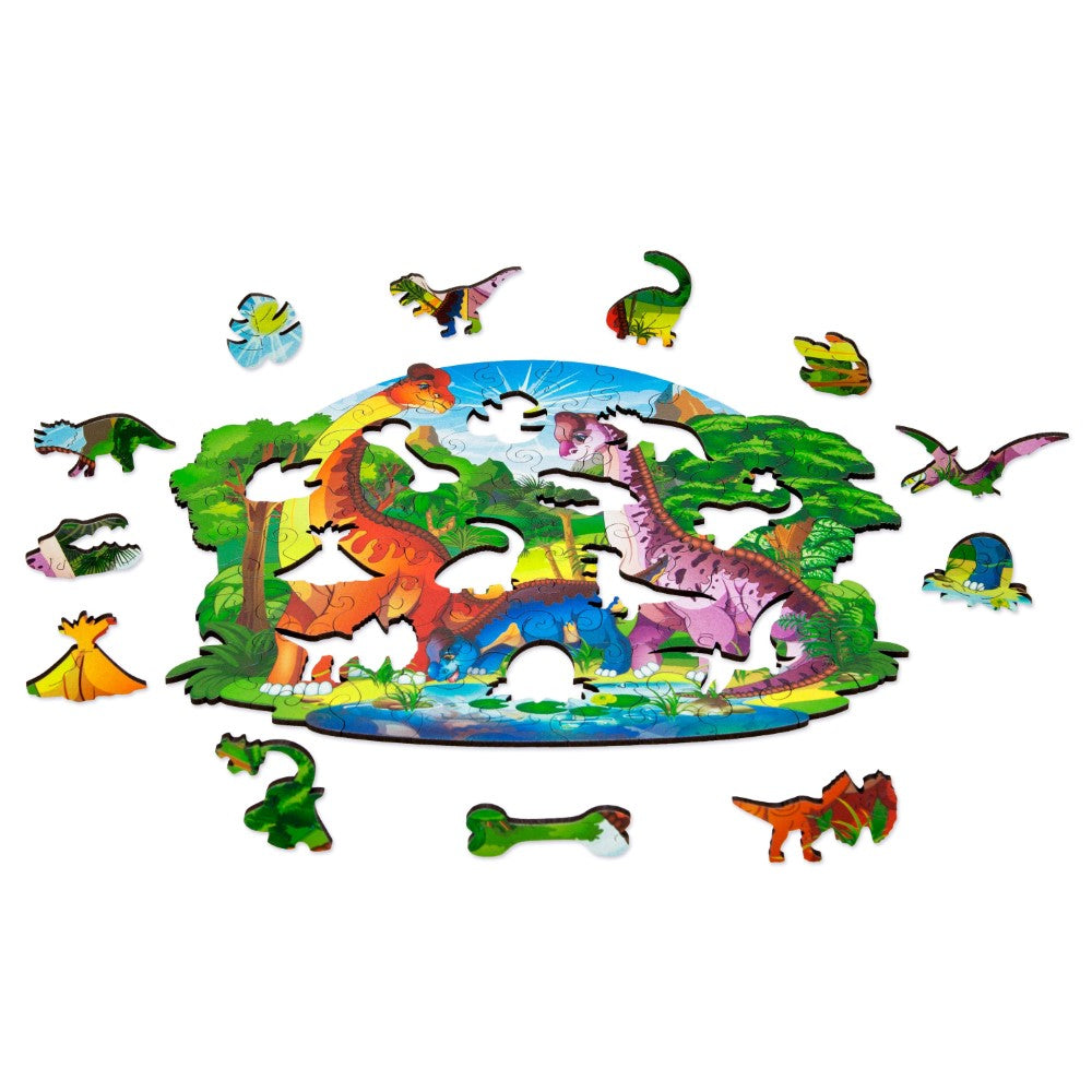 70 Pieces Dinosaur Family Puzzle Set