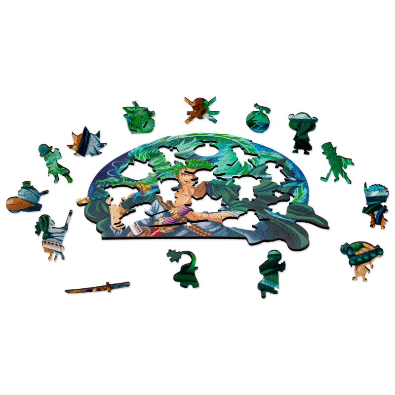 Roronoa Zoro Themed Wooden Puzzle