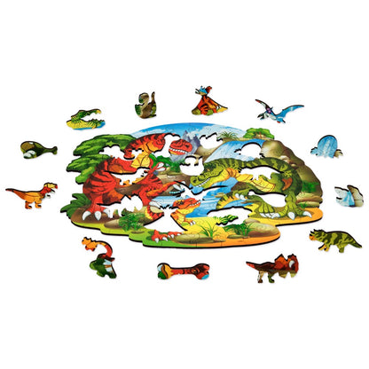 Tyrannosaurus Family Wooden Puzzle Set