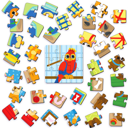 Engaging Pets Wooden Puzzle