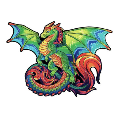 Mystical Dragon Wooden Puzzle