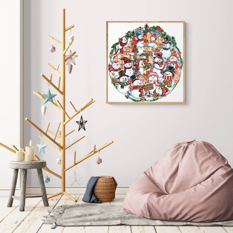 Merry Christmas Wooden Jigsaw Puzzle