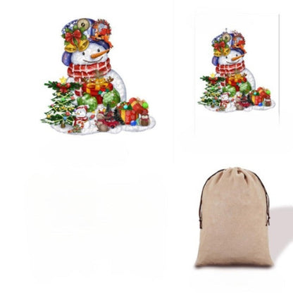 Snowman Wooden Jigsaw Puzzle