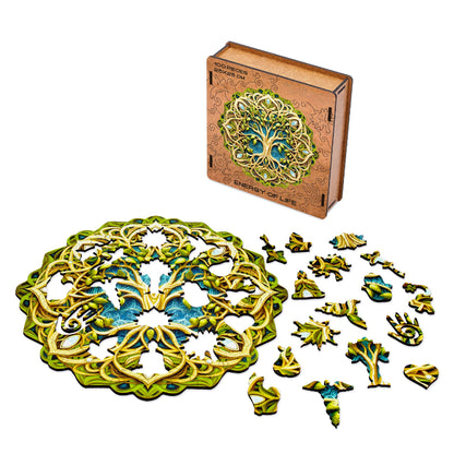 Energy Of Life Mandala Style Wooden Puzzle