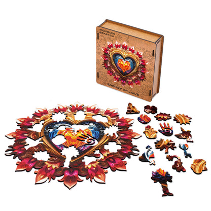 Energy Mandala Themed Wooden Puzzle