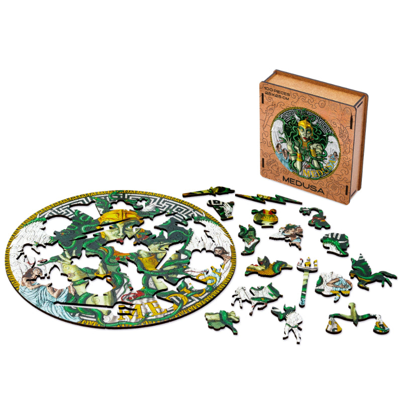 Medusa Gorgon Greek Wooden Puzzle